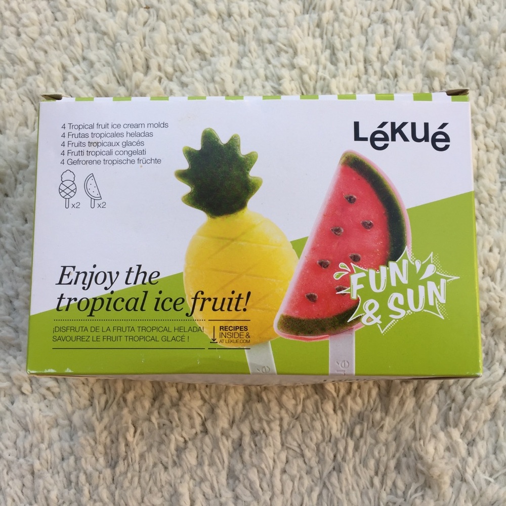 NEW! Lekue Tropical Fruit Popsicle Molds